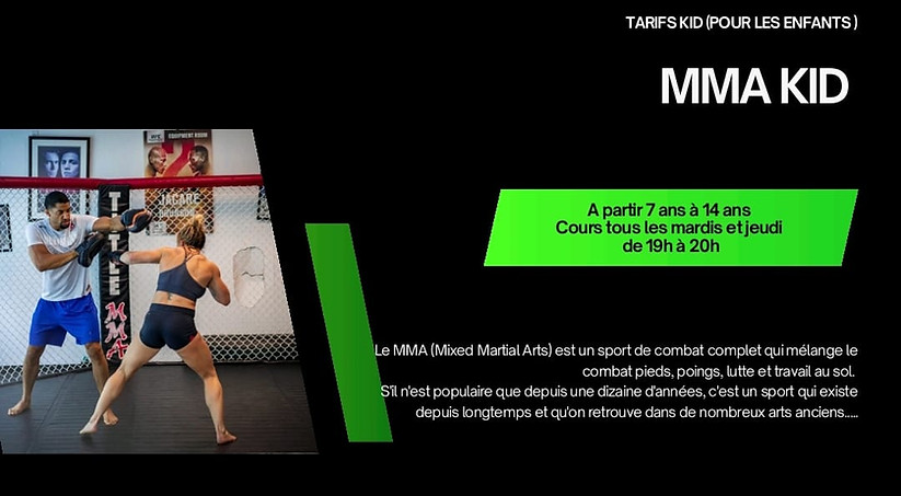 info MMA kids