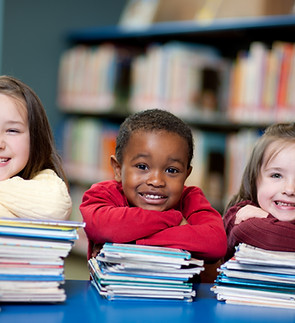 Happy Kids with Books