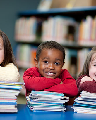 Happy Kids with Books