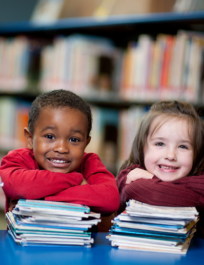 Happy Kids with Books