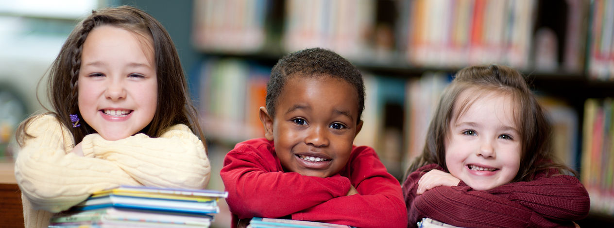 Happy Kids with Books