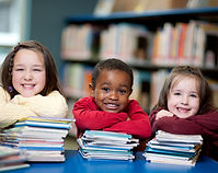Happy Kids with Books