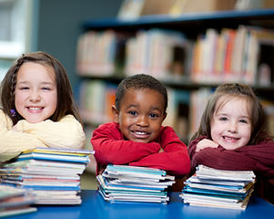 Happy Kids with Books