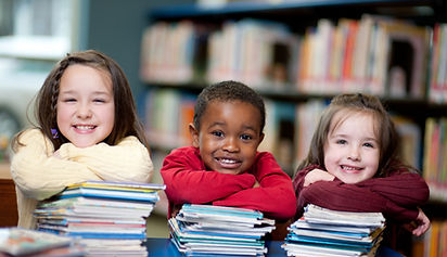 Happy Kids with Books