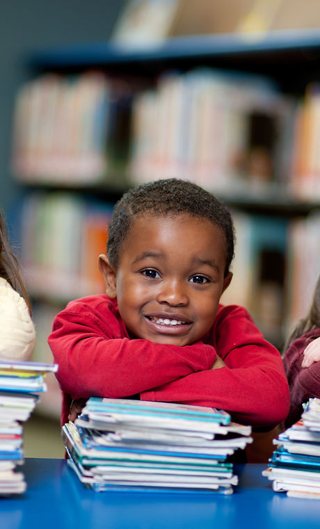 Happy Kids with Books