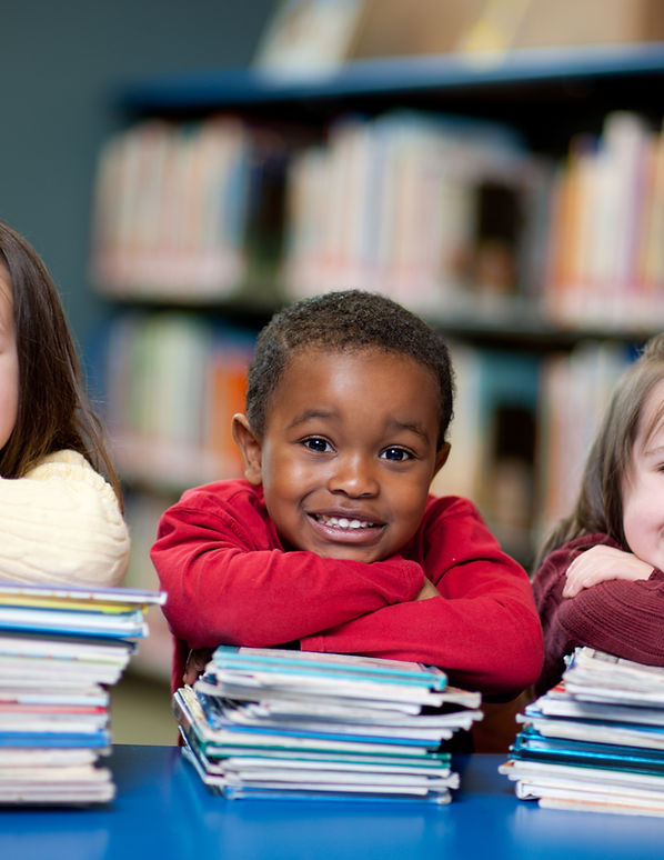 Happy Kids with Books