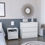 Thumbnail: Milford 2 Piece Bedroom Set, Nightstand Munyochi + Dresser Maldus, White