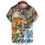 Thumbnail: Social Shirt Everyday Men's Shirts 3D Animal Printed Short Sleeve Tops Tiger/Dra