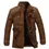 Thumbnail: Thick Warm Cashmere Men Outwear Fleece Fur Collar Windbreaker Coats Men's Milita