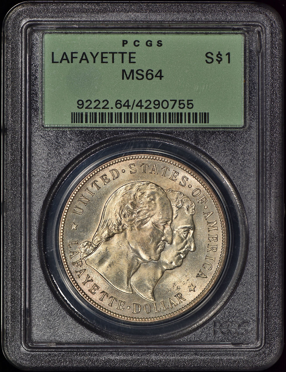 1900 Lafayette Commemorative Silver Dollar $1 PCGS MS64 (OGH)