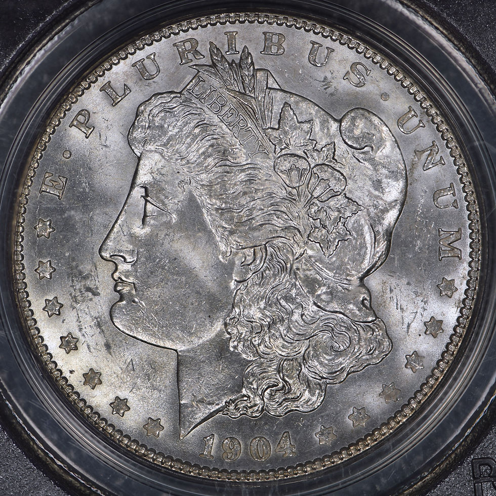 Thumbnail: 1904 Morgan Silver Dollar $1 PCGS MS64 (OGH) Nice Luster!