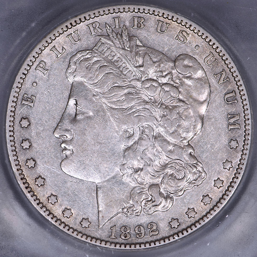 Thumbnail: 1892-S Morgan Silver Dollar $1 ICG EF45 (XF45) Plenty of Luster Remains!
