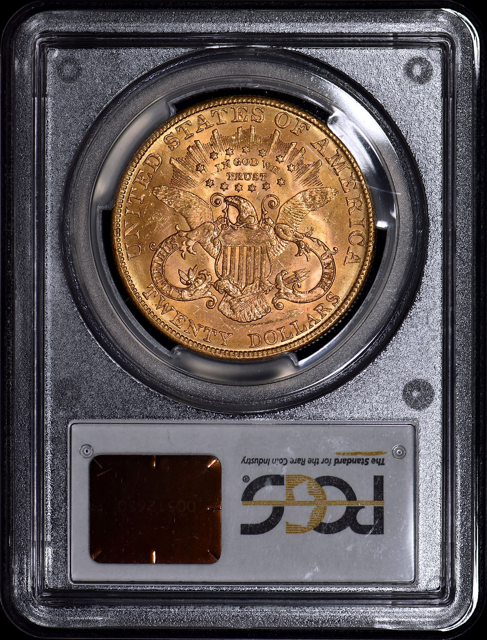 Thumbnail: 1907 Liberty Head $20 Gold Double Eagle PCGS MS63+ CAC