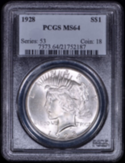 1928 Peace Silver Dollar $1 PCGS MS64 - Nice Coin!