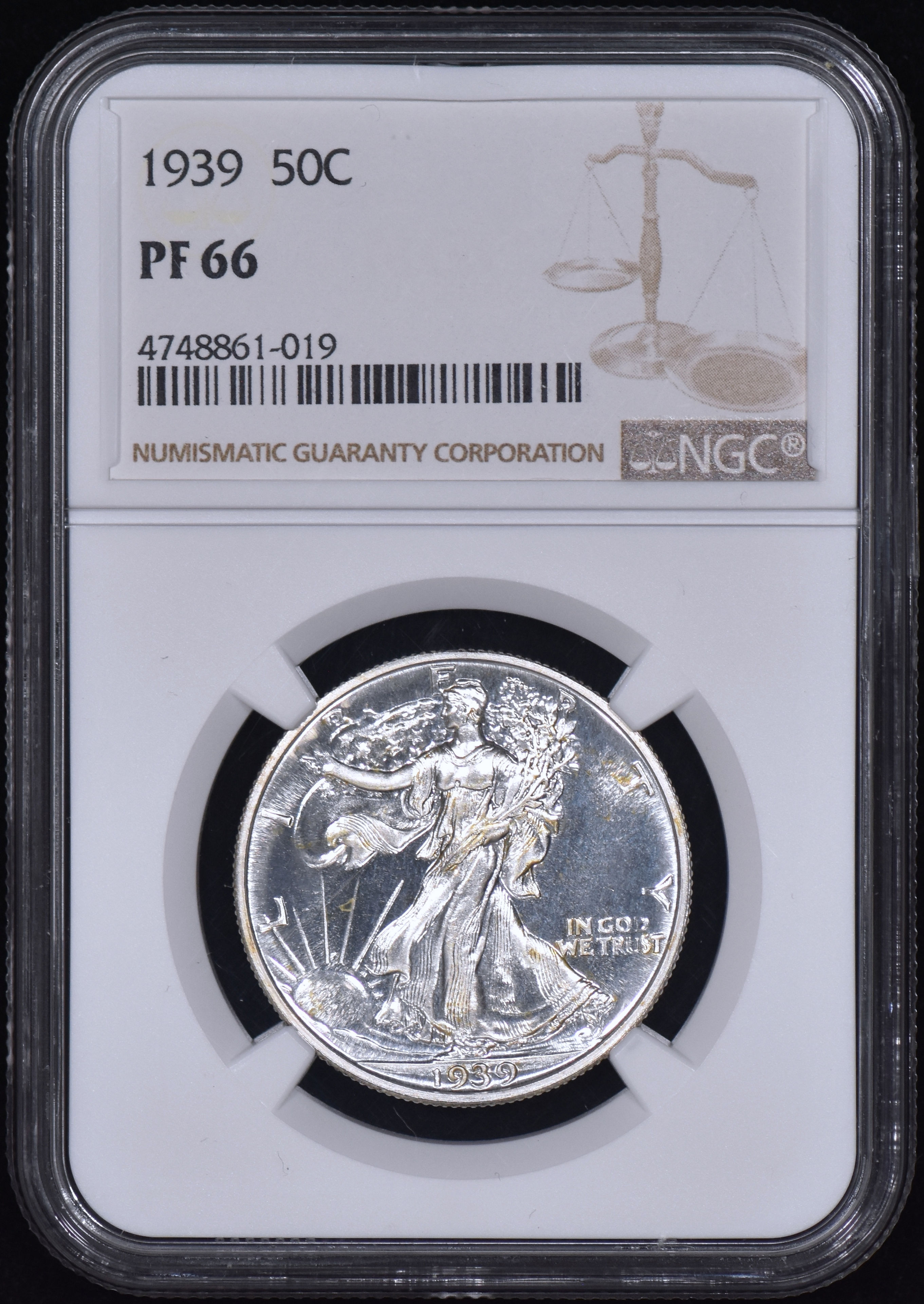 1939 Proof Walking Liberty Half Dollar 50c NGC PF66 (PR66) Nice Coin!