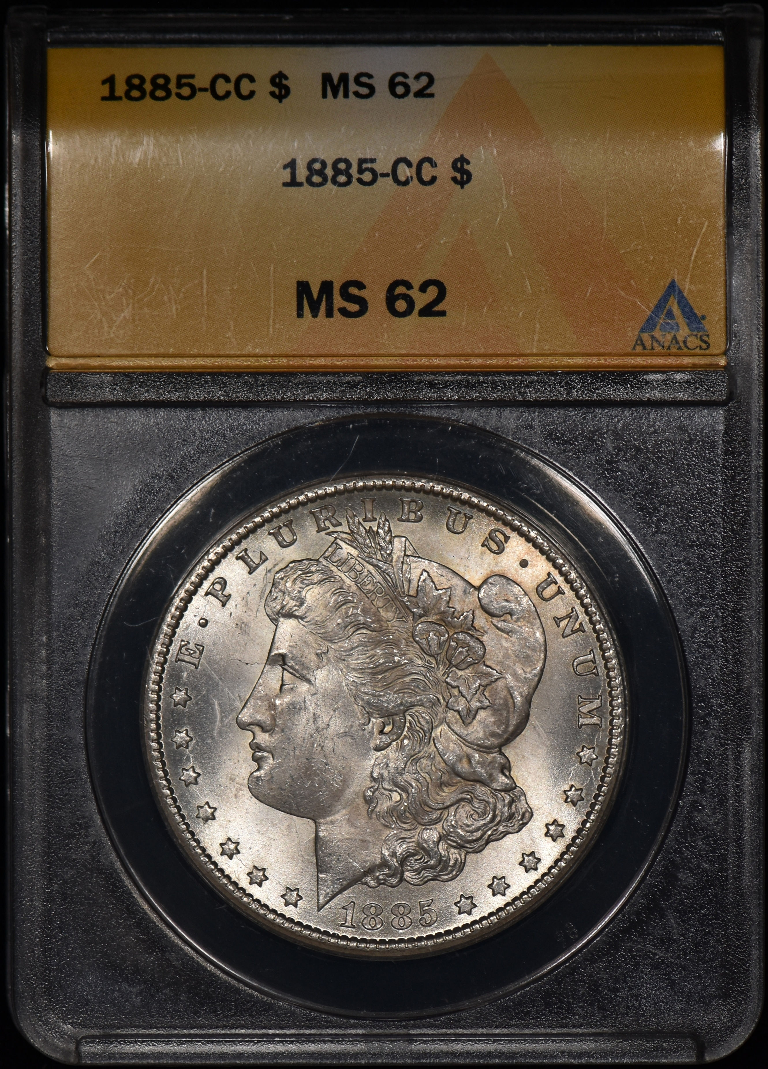 1885-CC Morgan Silver Dollar $1 ANACS MS62