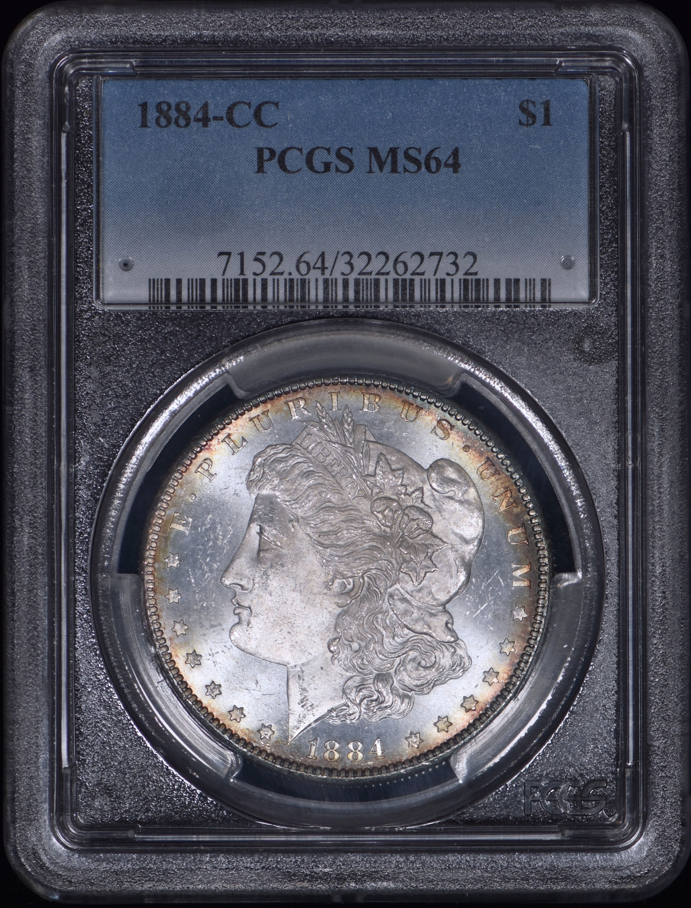 1884-CC Morgan Silver Dollar $1 PCGS MS64 - Semi PL - Strong Eye-Appeal!