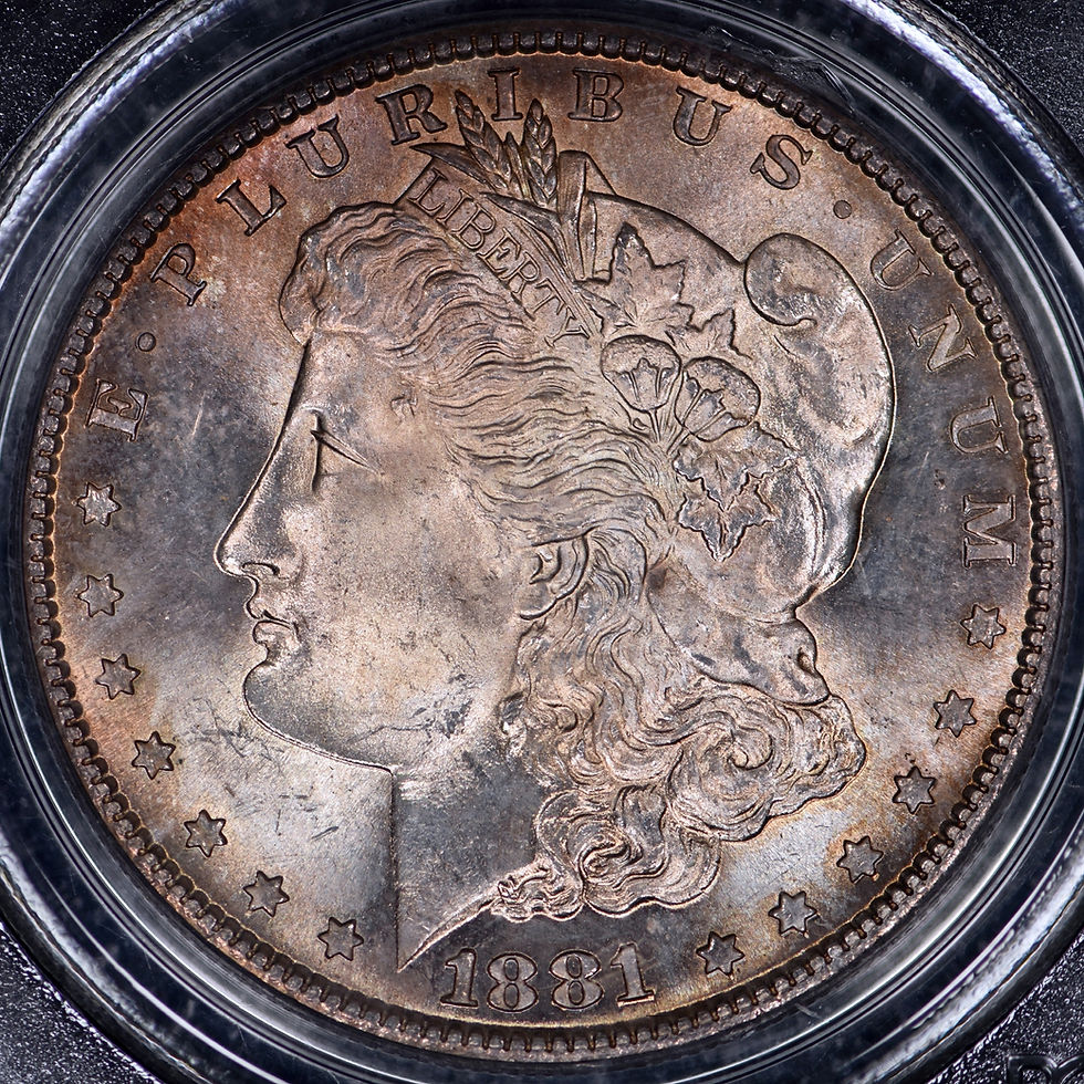 Thumbnail: 1881-S Morgan Silver Dollar $1 PCGS MS65 CAC - Strong Luster/Eye Appeal!