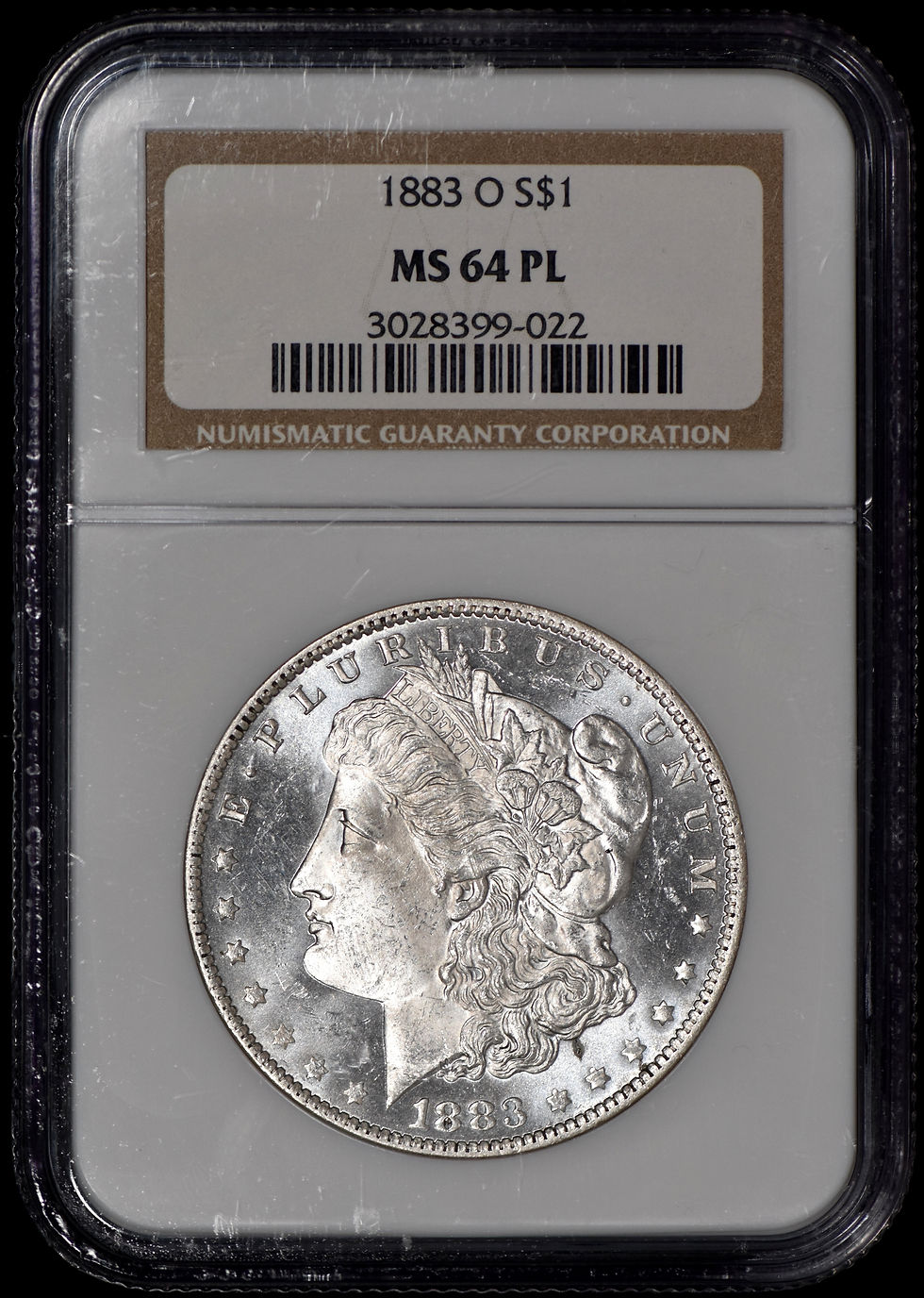 1883-O Morgan Silver Dollar $1 NGC MS64PL - Flashy Coin!