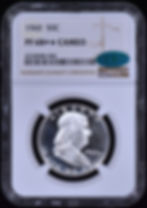 Thumbnail: 1960 Proof Franklin Half Dollar 50c NGC PF68 +* PLUS STAR CAMEO CAC
