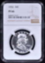 Thumbnail: 1952 Proof Franklin Half Dollar 50c NGC PF 66 (PR66) White & Spotless!