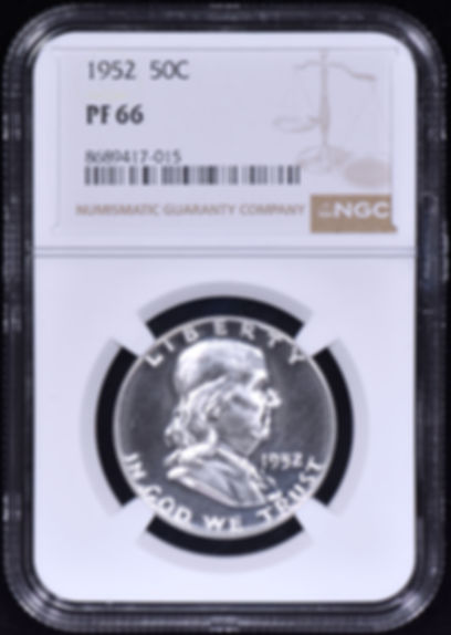 1952 Proof Franklin Half Dollar 50c NGC PF 66 (PR66) White & Spotless!