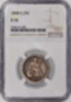 Thumbnail: 1858-S Liberty Seated Quarter 25c NGC F15 - Tough Date!