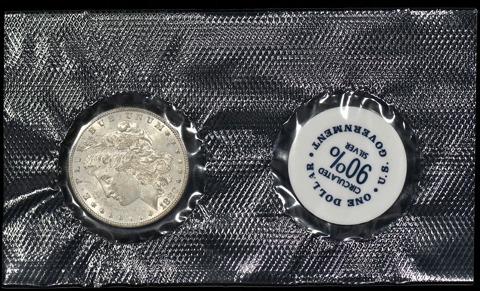 1880-O Morgan Silver Dollar $1 GSA Hoard Soft Pack Choice AU