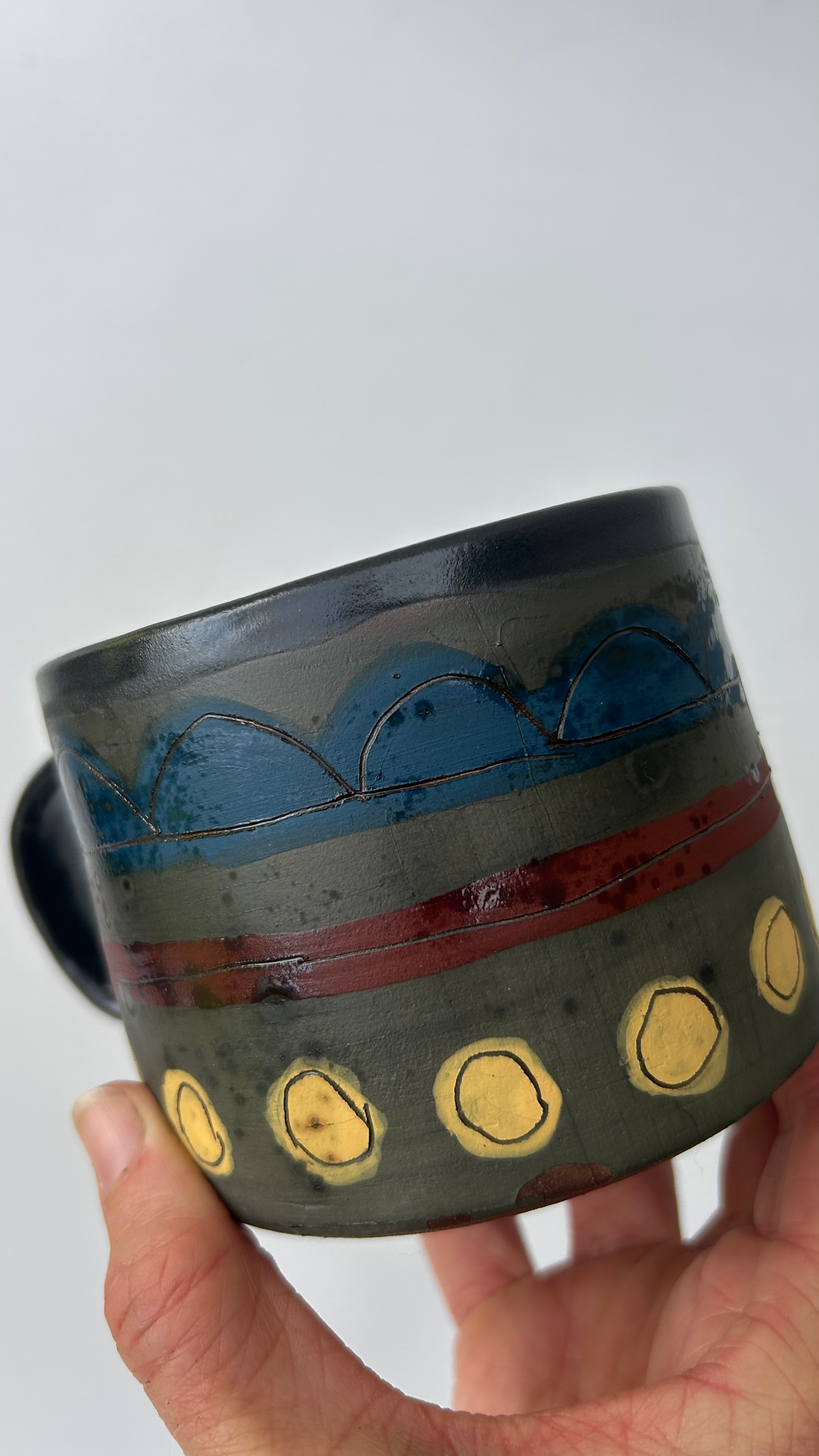 Thumbnail: Dots/Line/Scallops Mug