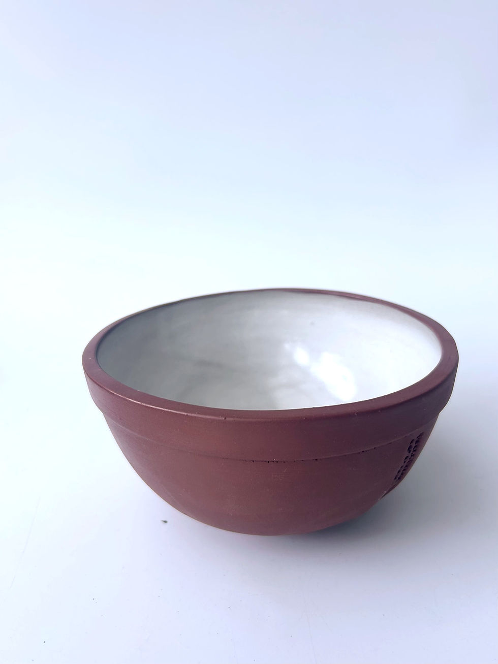 Cereal Bowl- Classic Grey White Glaze