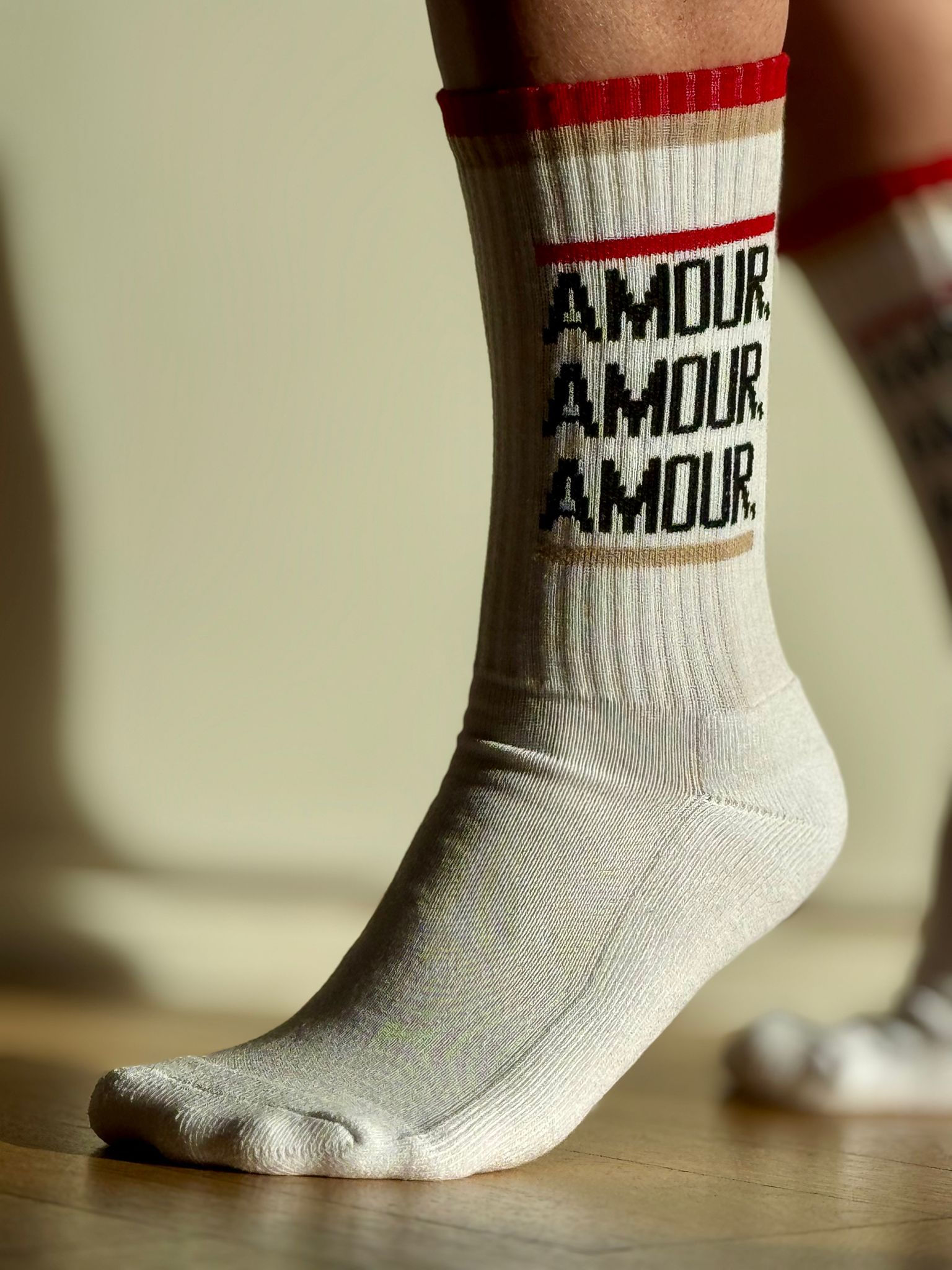 Chaussettes de sport blanches