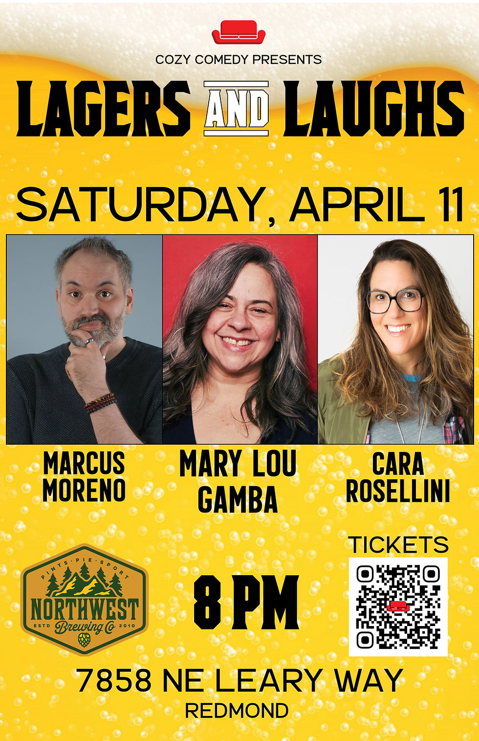 Lagers & Laughs: Cara Rosellini & Mary Lou Gamba!