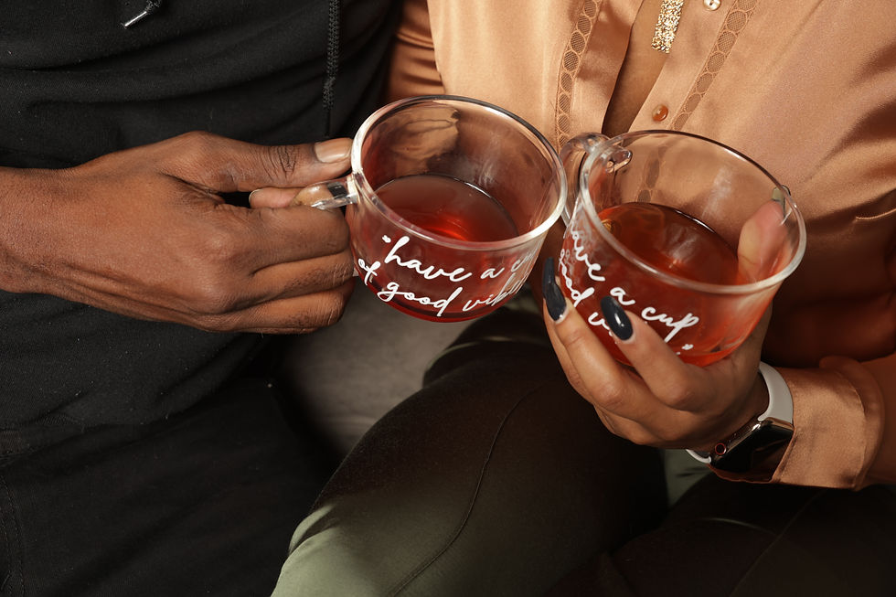 Thumbnail: 18oz. "Have A Cup of Good Vibes" Glass Mug