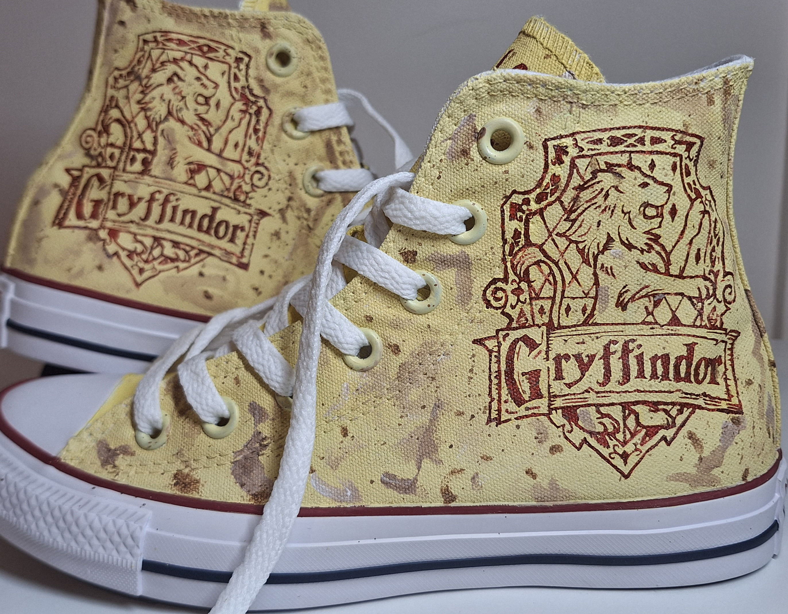 Harry Potter Gryffindor Map Style Converse
