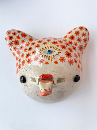Spring creature / wall mounting mask | Miru Brugmann