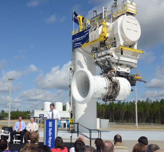 ROLLS-ROYCE OPENS SECOND JET ENGINE TEST STAND AT STENNIS SPACE CENTER