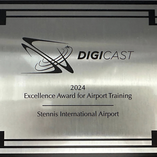 STENNIS INTERNATIONAL AIRPORT RECEIVES DIGICAST EXCELLENCE AWARD FOR AIRPORT TRAINING