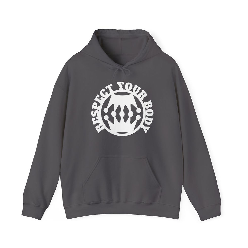 Thumbnail: Respect Your Body Unisex Heavy Hooded Sweatshirt