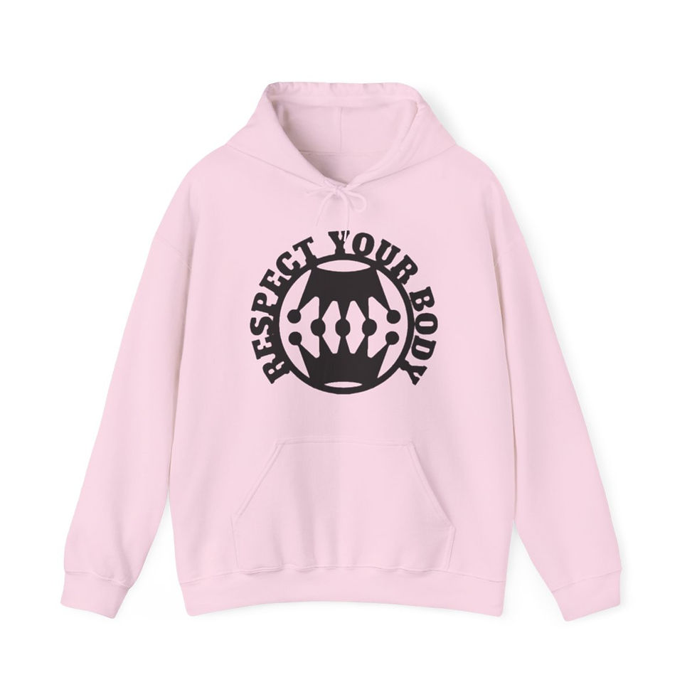 Thumbnail: Respect Your Body Unisex Heavy Hooded Sweatshirt