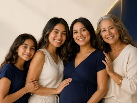 Women at different life stages representing hormone related changes in gum health