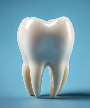 Molar Tooth treated after a dental emergency