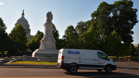 Boland truck out from of the Washington, DC Capitol building