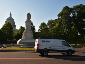 Boland truck out from of the Washington, DC Capitol building