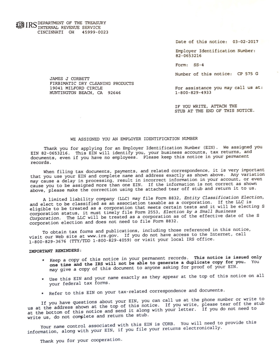 firbimatic identity certificate global