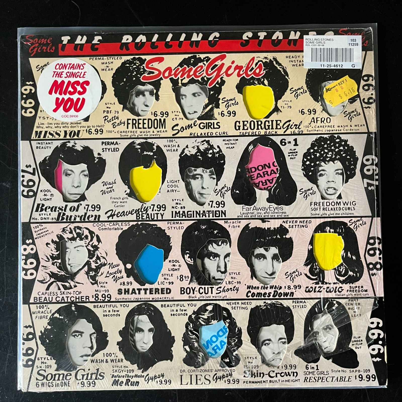 The Rolling Stones - Some Girls LP Rolling Stones COC 39108 STERLING Hype VG+