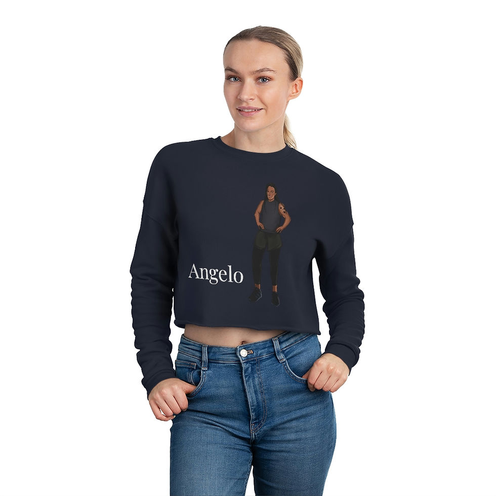 Thumbnail: "Angelo" Women's Cropped Sweatshirt