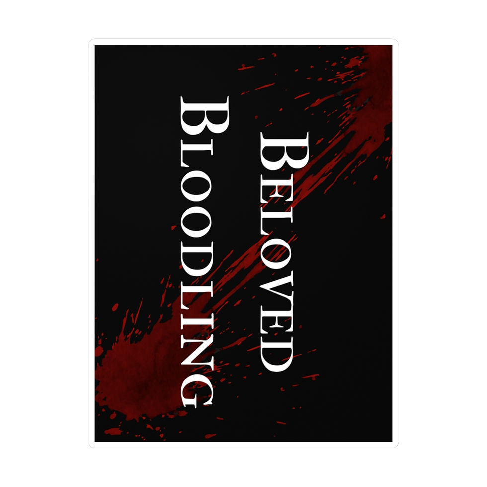 Thumbnail: Beloved Bloodling Kiss-Cut Vinyl Decals (Black)