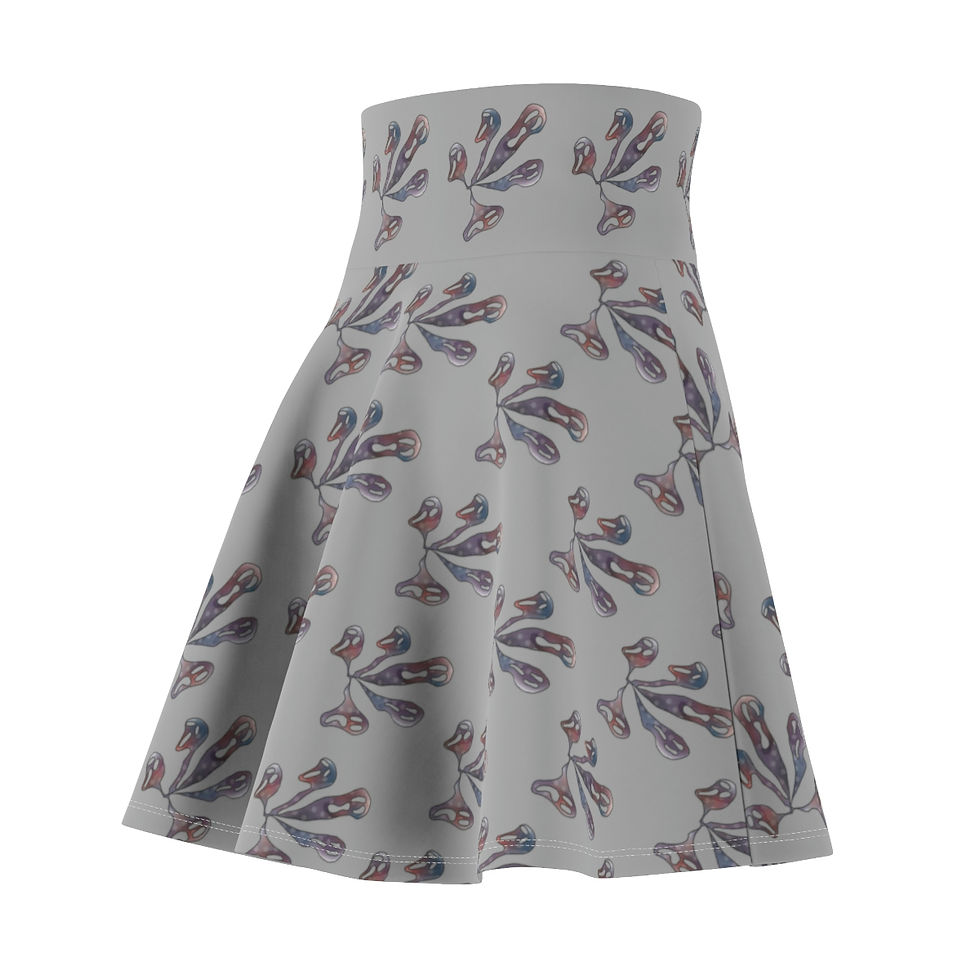 Thumbnail: Screaming Souls Women's Skater Skirt (Palladium)