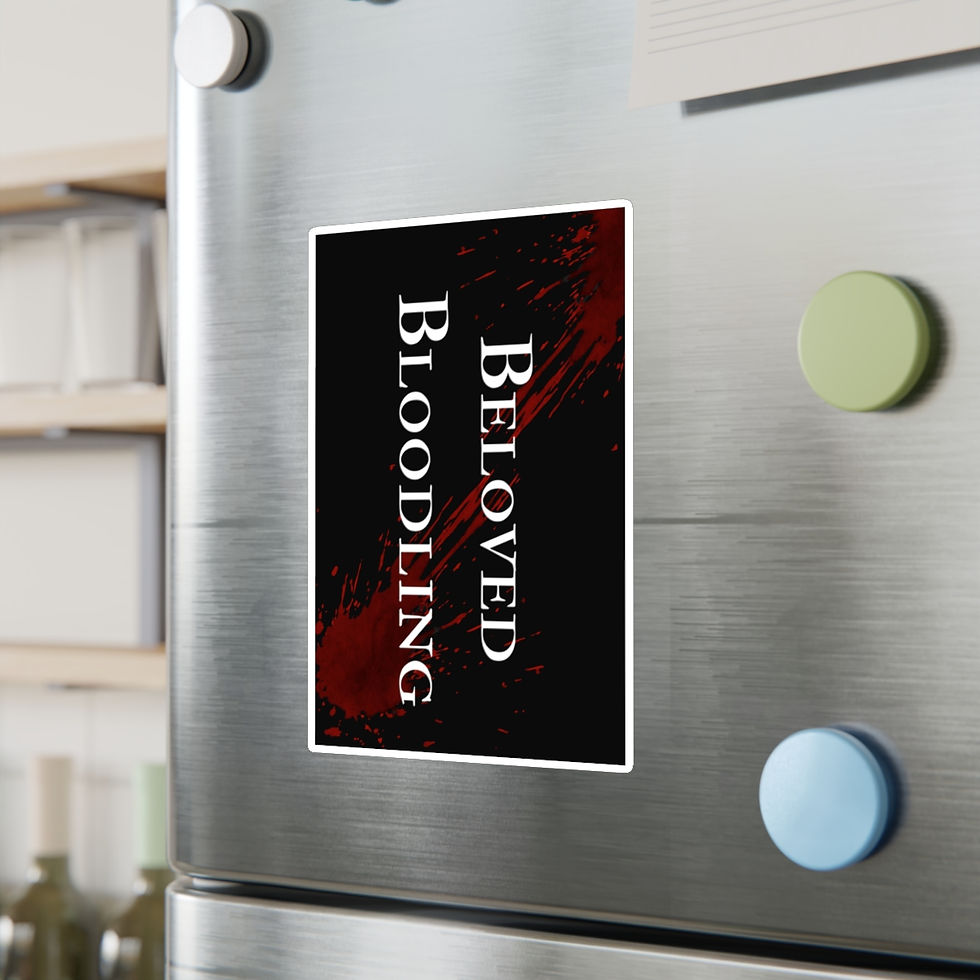 Thumbnail: Beloved Bloodling Kiss-Cut Vinyl Decals (Black)