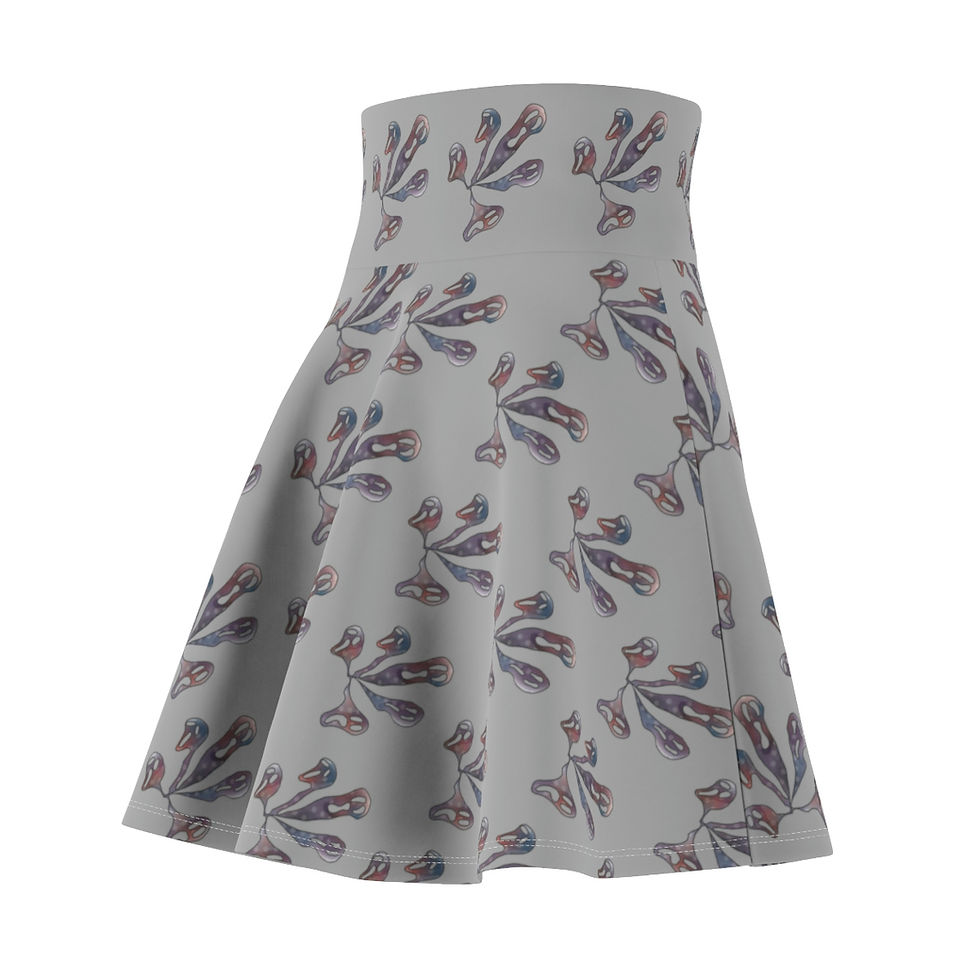 Thumbnail: Screaming Souls Women's Skater Skirt (Palladium)